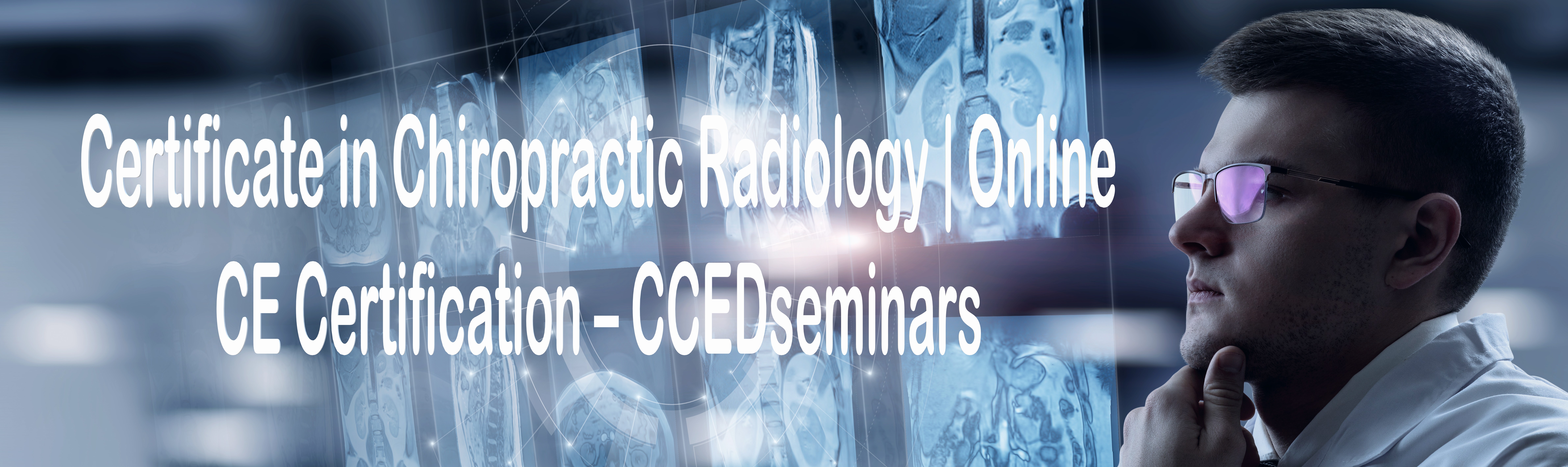 Radiographic image symbolizing advanced chiropractic radiology certification