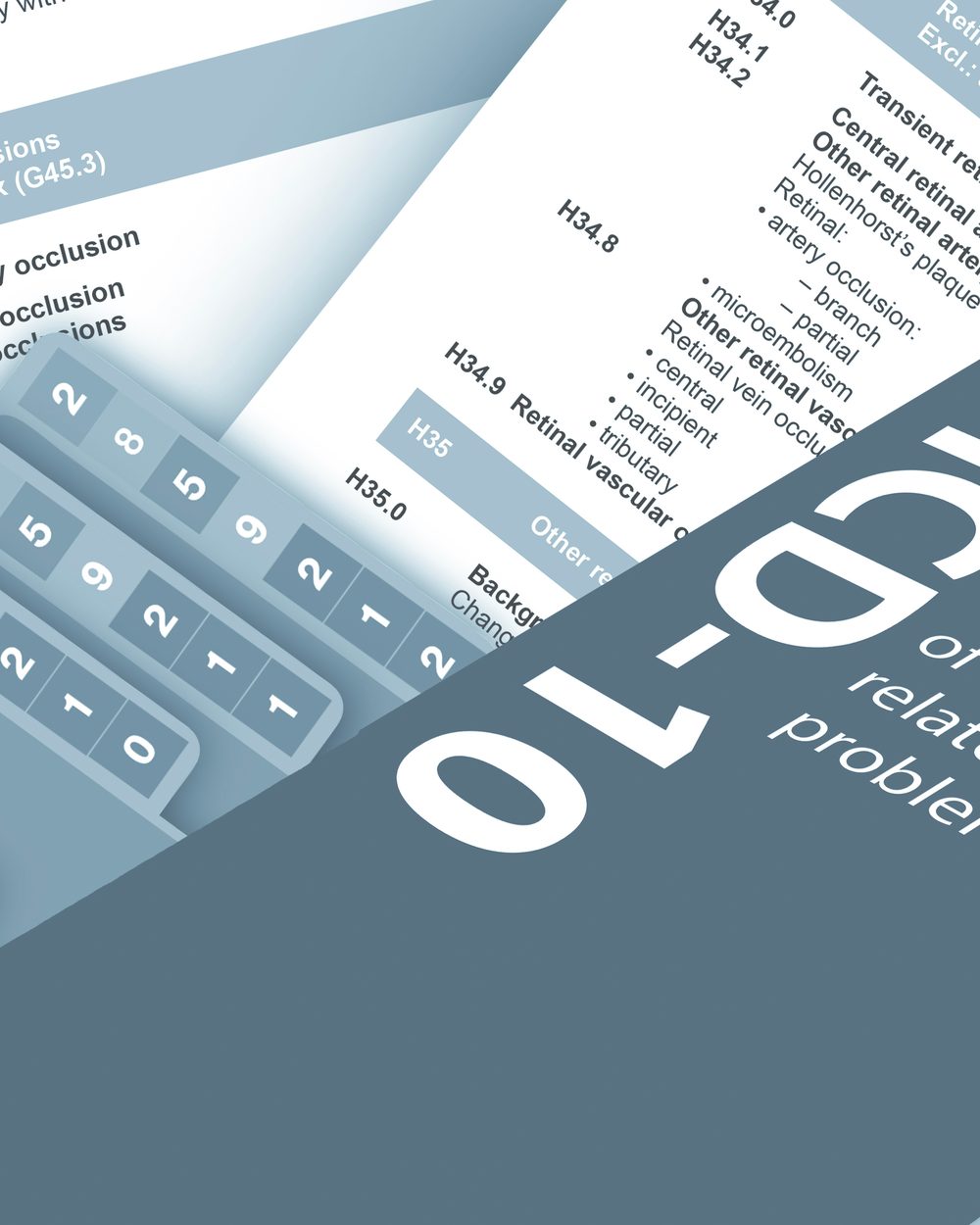 ICD-10 code book with diagnosis code tables and patient record tabs — ICD-10 coding CE courses for chiropractors; CCEDseminars category page