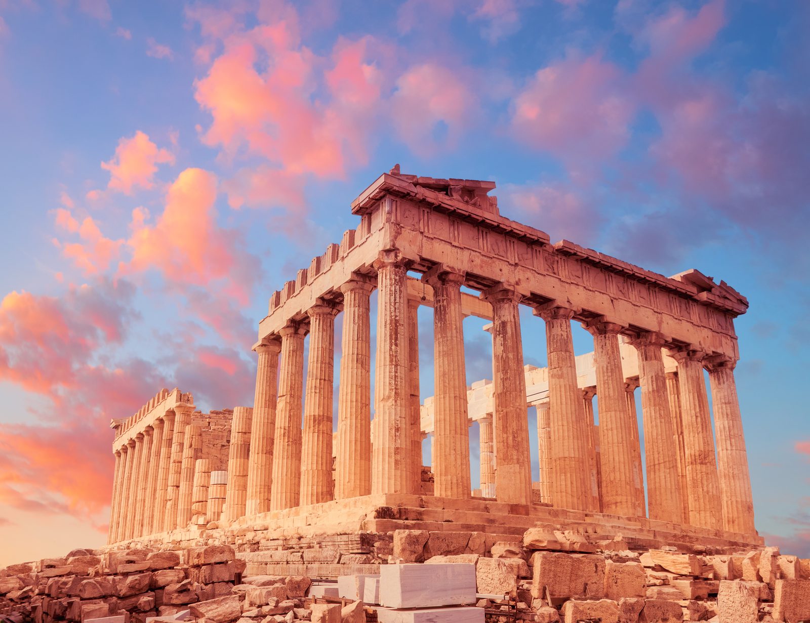 The Parthenon on the Acropolis of Athens at sunset — Greece chiropractic CE and regulation, CCEDseminars
