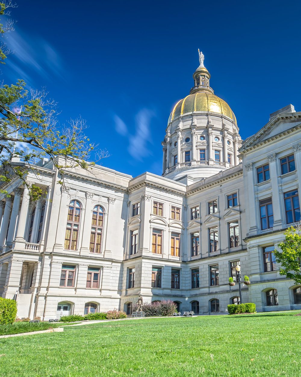 Georgia State Capitol with gold dome — Georgia chiropractic law and board rules CE; CCEDseminars category page