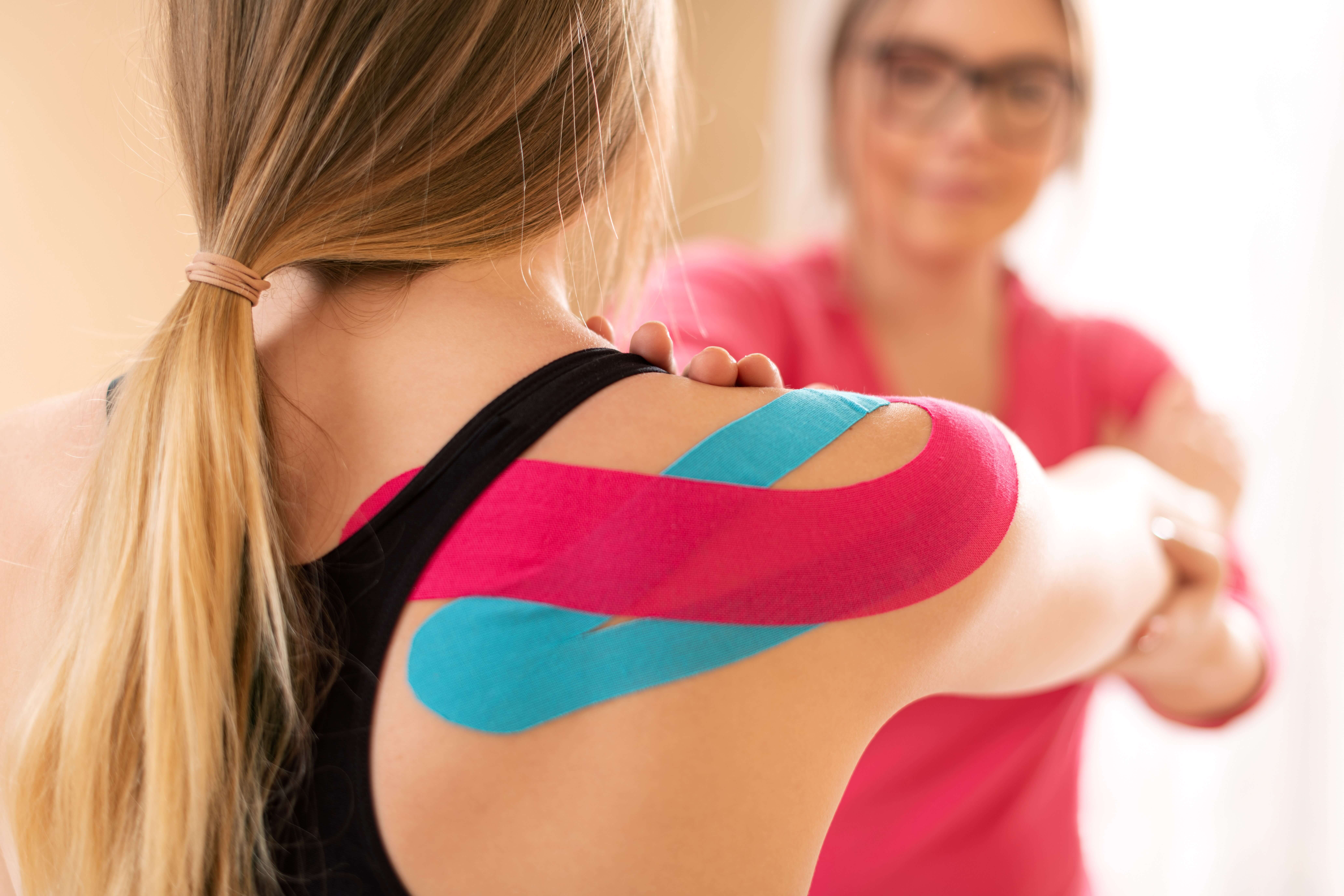 image of kinesio taping on our chiropractic ce page