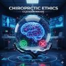 CCEDseminars chiropractic ethics CE course — digital brain encased in protective sphere with right-and-wrong decision icons representing ethical standards for licensed chiropractors